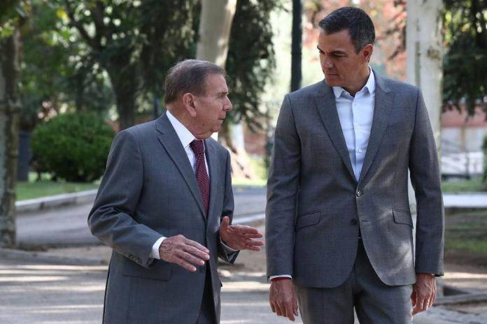 Pedro S&aacute;nchez se re&uacute;ne con opositor venezolano Edmundo Gonz&aacute;lez Urrutia en Madrid