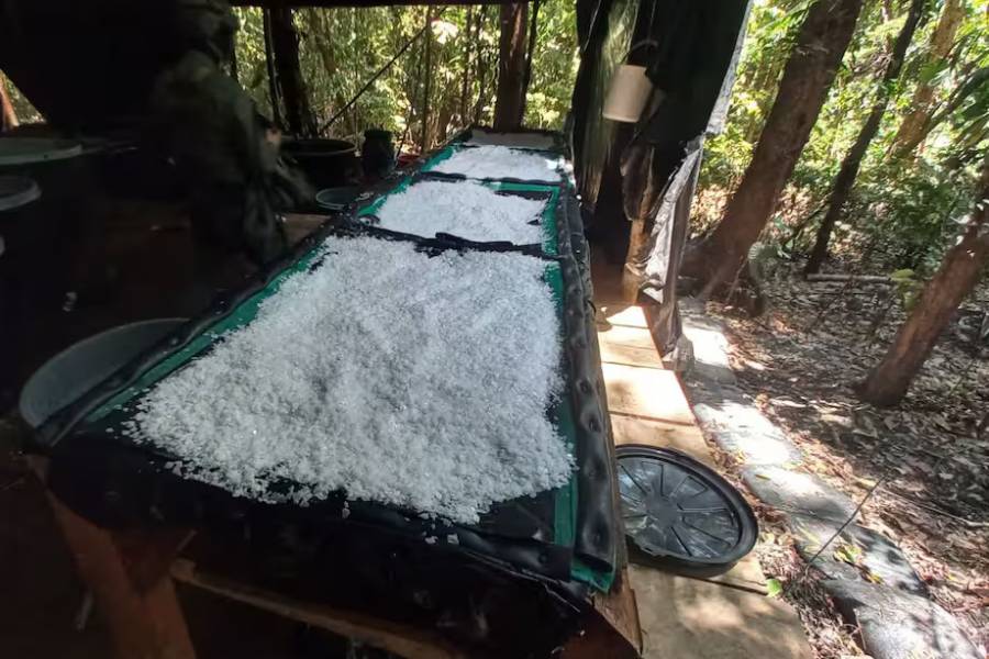 Desmantelan laboratorio con capacidad para producir tres toneladas de cocaína mensuales en Putumayo