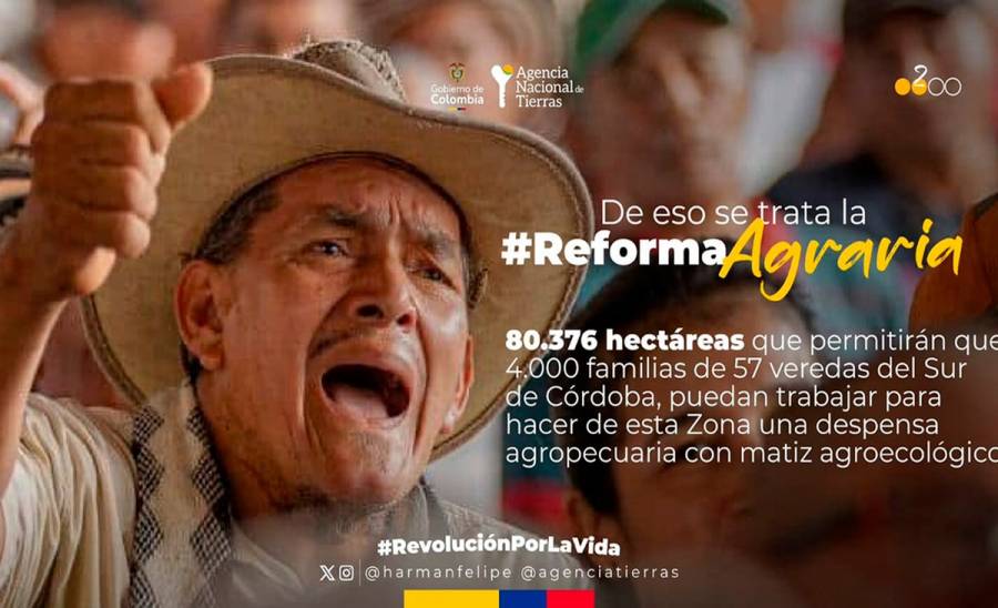 Crean la Zona de Reserva Campesina del Alto Sin&uacute;, un paso clave en la Reforma Agraria