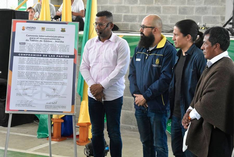 Colombia invierte $48 mil millones para hacer realidad el primer reasentamiento indígena