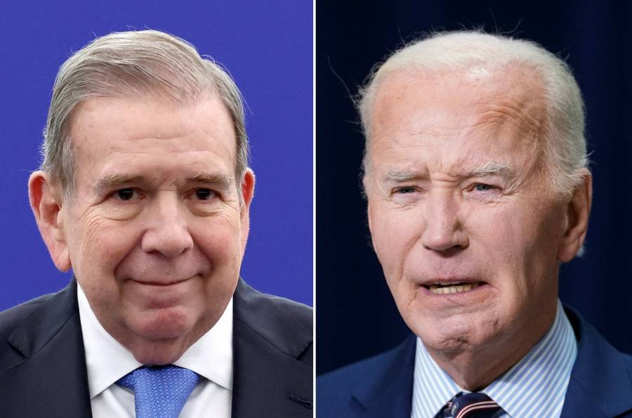 Joe Biden se re&uacute;ne con Edmundo Gonz&aacute;lez Urrutia antes de la toma de posesi&oacute;n presidencial en Venezuela