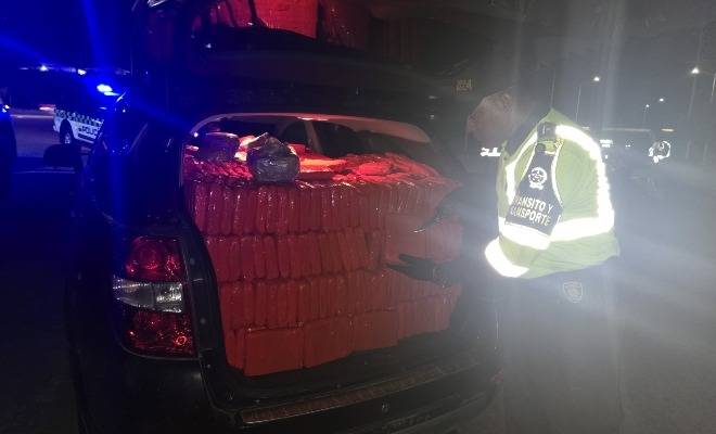 Más de mil 300 paquetes de marihuana tipo creepy, fueron incautados en vías de Caldas
