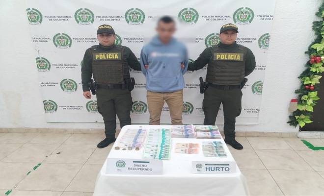 Oportuna acci&oacute;n policial frustra hurto de dinero