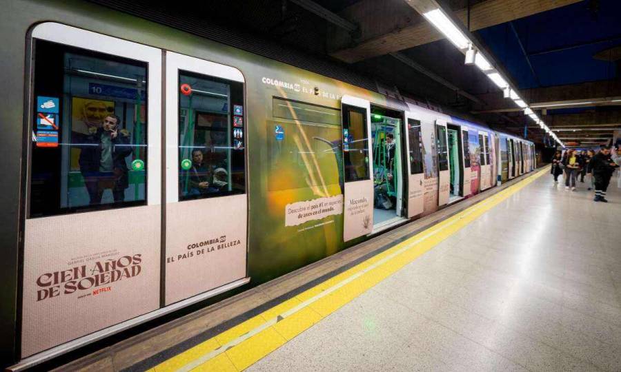 Metro de Madrid, España, se viste con los paisajes de 