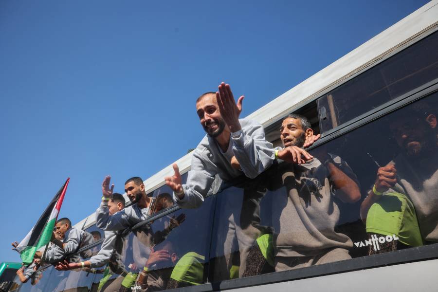 En Gaza, escenas de júbilo en torno a los presos palestinos liberados
