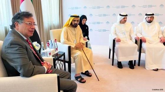 Gustavo Petro participa en la Cumbre Mundial de Gobiernos en Dub&aacute;i en medio de crisis ministerial