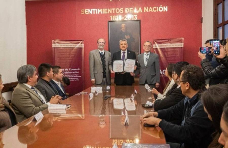 Secretar&iacute;a del Agua y UAM firman convenio para saneamiento del R&iacute;o Lerma