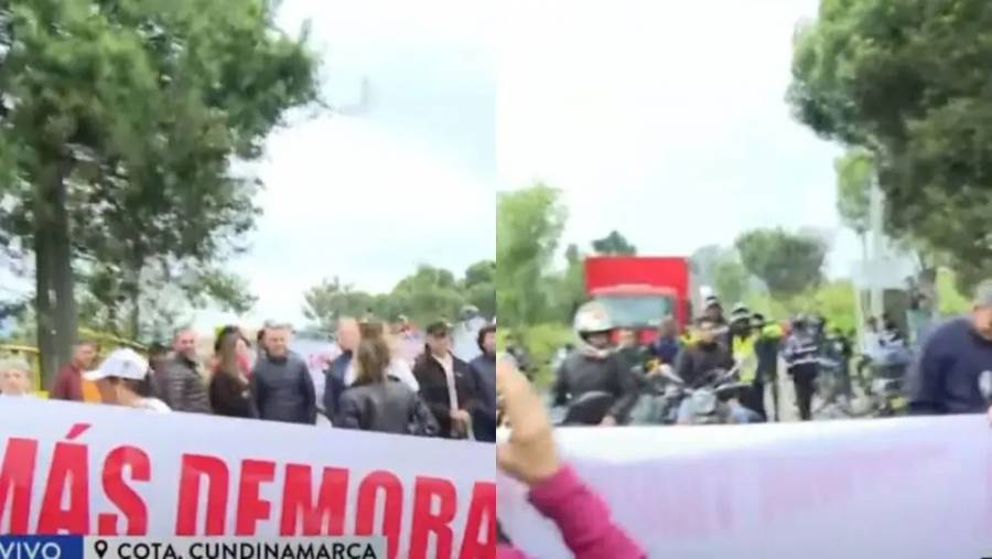 Bloqueo en la vía Suba-Cota: residentes exigen ampliación y soluciones inmediatas