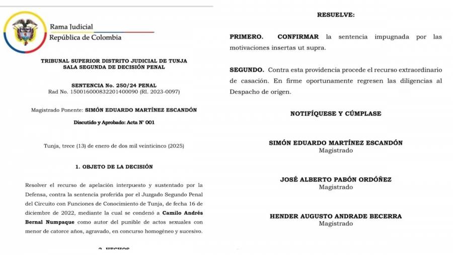 Preocupación en Boyacá: condenado por abuso sexual a menor sigue en libertad tras dos meses de la sentencia