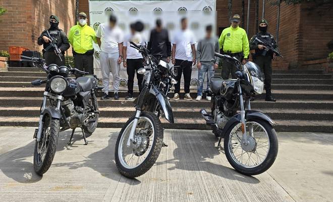 Desarticulan grupo dedicado al hurto de motocicletas
