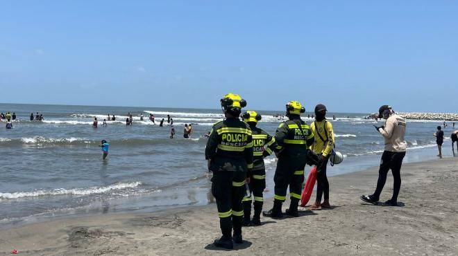 Grupo de Búsqueda y Rescate de la Policía Nacional (Ponalsar) refuerza acciones preventivas en playas de Puerto Colombia