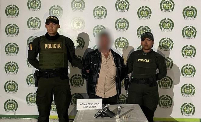 En Oca&ntilde;a, la Polic&iacute;a captur&oacute; a un hombre portando un arma de fuego ilegal