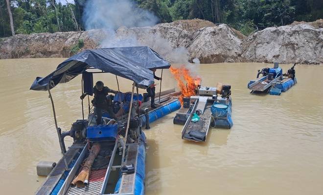 Operación “Agamenon”: La Policía Nacional combate la minería ilícita en Bolívar