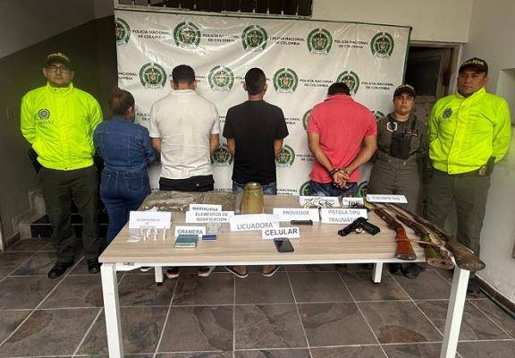 Capturados presuntos dinamizadores del tráfico de drogas en los municipios de Granada y Fuentedeoro, Meta