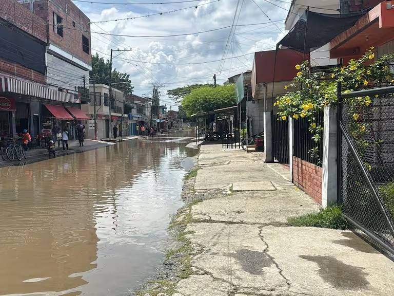 Más de 1.200 familias afectadas por inundaciones en Candelaria, Valle, tras fuertes lluvias