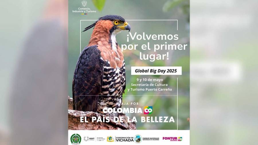 Colombia vuelve por el primer lugar en jornada mundial de avistamiento de aves