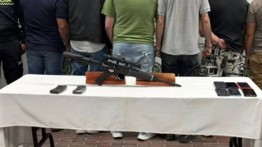 Capturan a seis hombres con fusil modificado y mira de francotirador en el sur de Bogotá