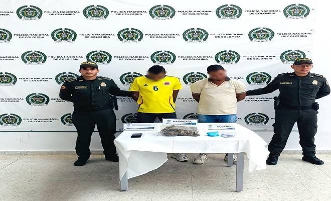 Dos personas capturadas por microtráfico en Valledupar