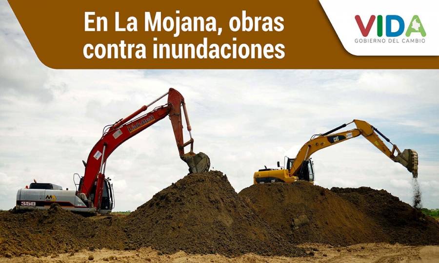 En La Mojana, obras contra inundaciones