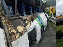 Revelan lo que hizo estudiante para sobrevivir a accidente de bus en Quindío