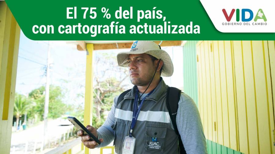 El 75 % del país, con cartografía actualizada: IGAC