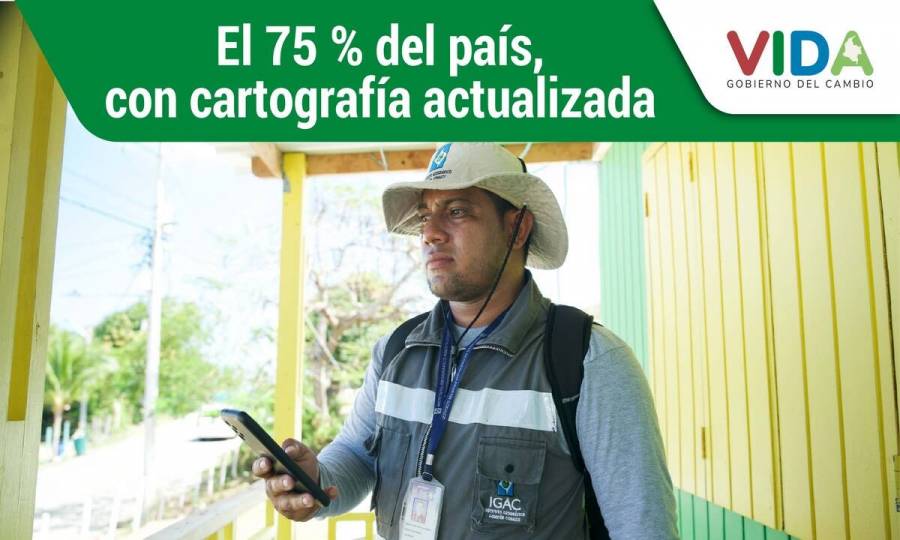 El 75% del país, con cartografía actualizada: IGAC