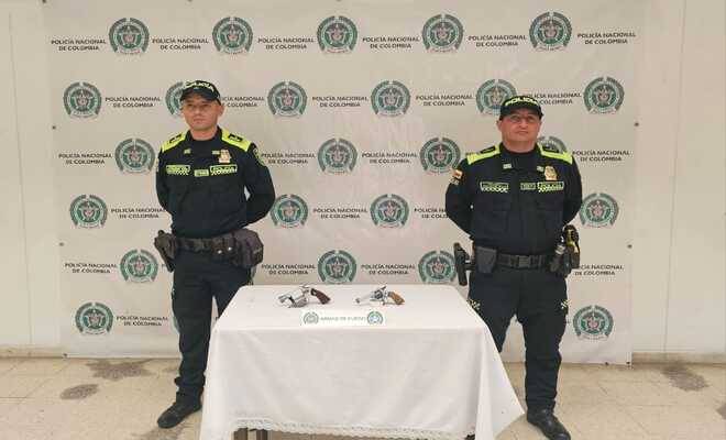 Incautan armas de fuego en Ipiales