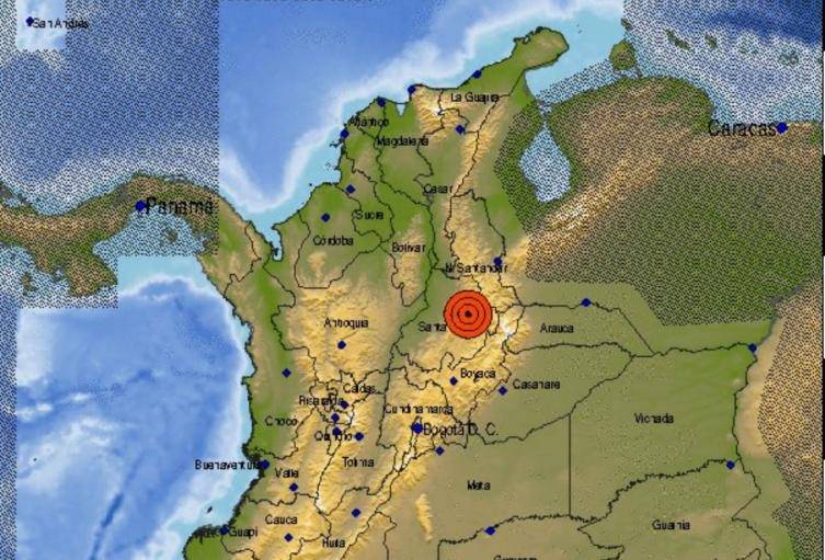 Sismo de magnitud 3,1 sacude Los Santos, Santander, sin causar daños