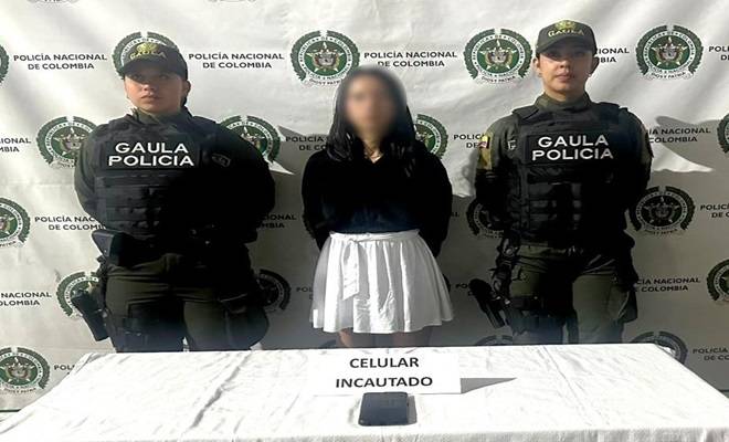 Mujer fue capturada en flagrancia por el delito de extorsión en la comuna 14 El Poblado
