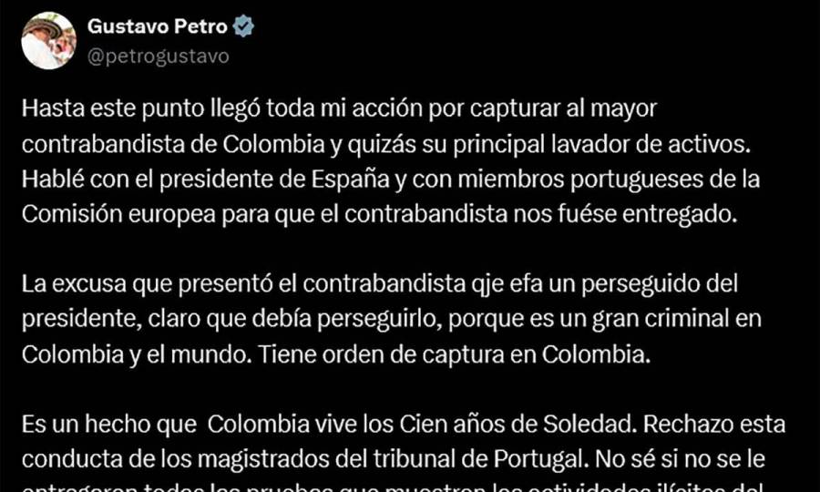 Presidente rechaza libertad de 