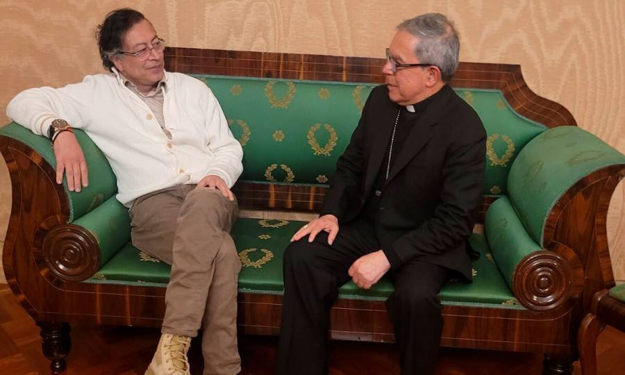 Presidente Petro y cardenal Rueda dialogan sobre caminos de reconciliaci&oacute;n y defensa de la vida