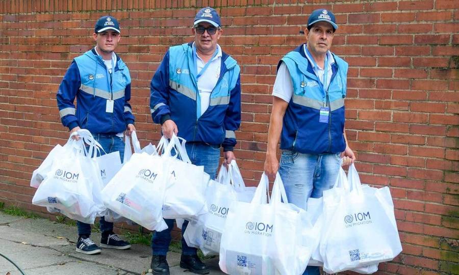 UNGRD y OIM Colombia entregan más de 2,800 kits humanitarios a damnificados por sismo en Paratebueno
