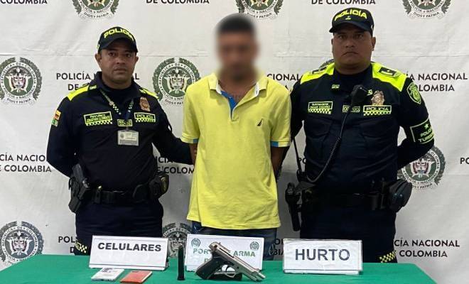 Policía Nacional captura una persona en flagrancia por hurto calificado el sector suroriente en Barranquilla
