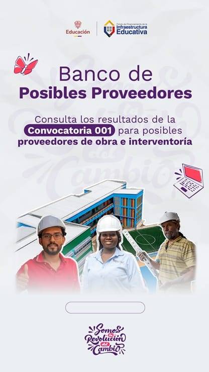 FFIE publica listado de posibles proveedores para obras de infraestructura educativa garantizando transparencia en los procesos de selección