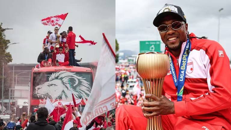 Bogotá rindió homenaje en el Parque Simón Bolívar a Independiente Santa Fe, campeón de la Liga BetPlay