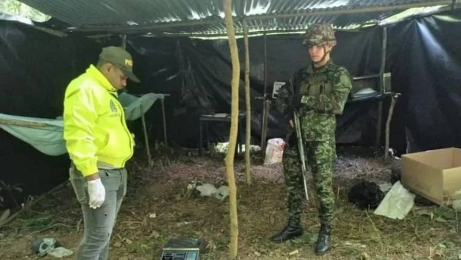 Ej&eacute;rcito destruye laboratorio de coca&iacute;na del Clan del Golfo en Cesar, con dos toneladas mensuales de producci&oacute;n