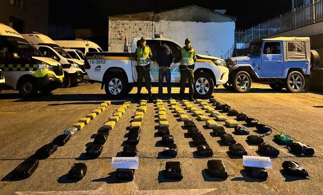 Con 85 kilos de marihuana fue capturado un hombre en v&iacute;as del departamento