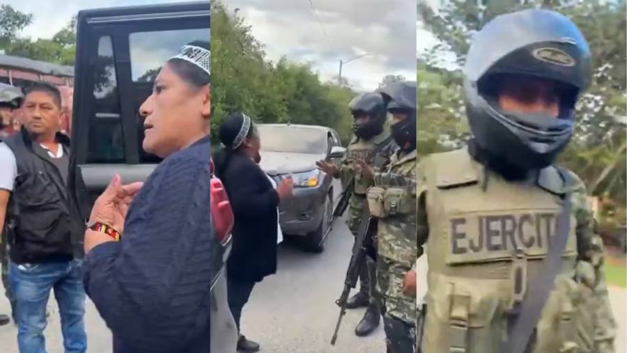 Militares habr&iacute;an intimidado a la senadora Quilcu&eacute;